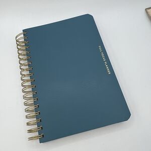 Michael Hyatt Hardcover Full Focus Planner French Blue Leather Coil Spiral 9.5"